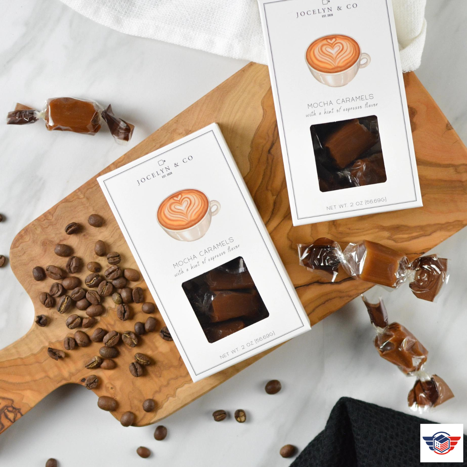 Mocha Caramels - Hero Care Packages