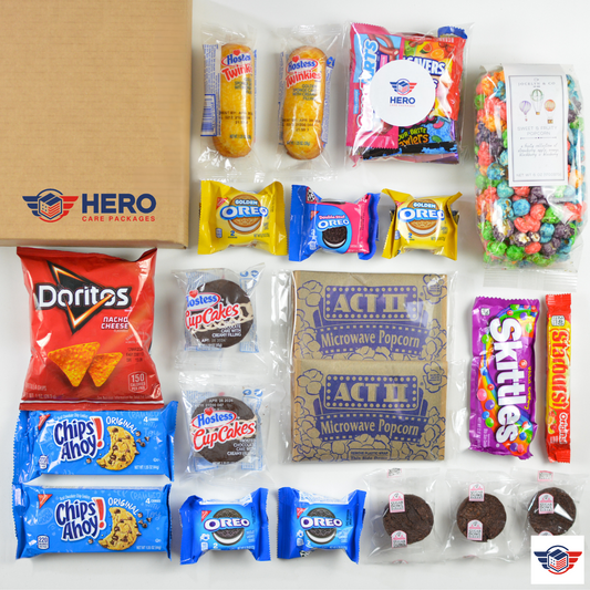 Junk Food Lovers Military Care Package - FREE Shipping + Gift