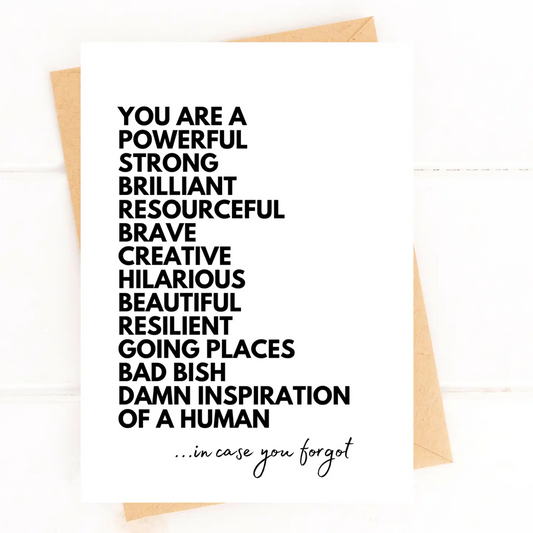 Greeting Card: You are a Powerful Human