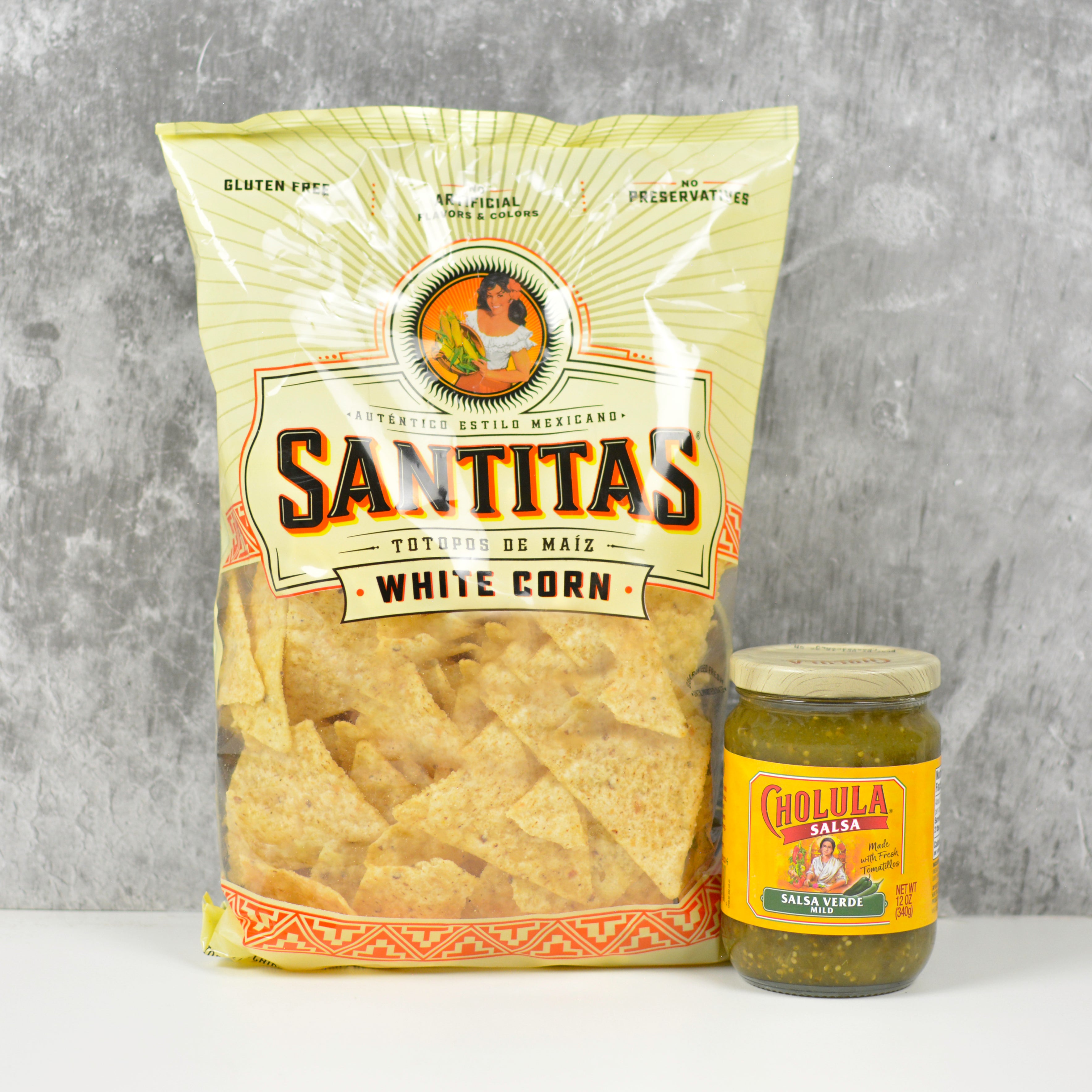 Cholula Salsa - Salsa Verde with Tortilla Chips