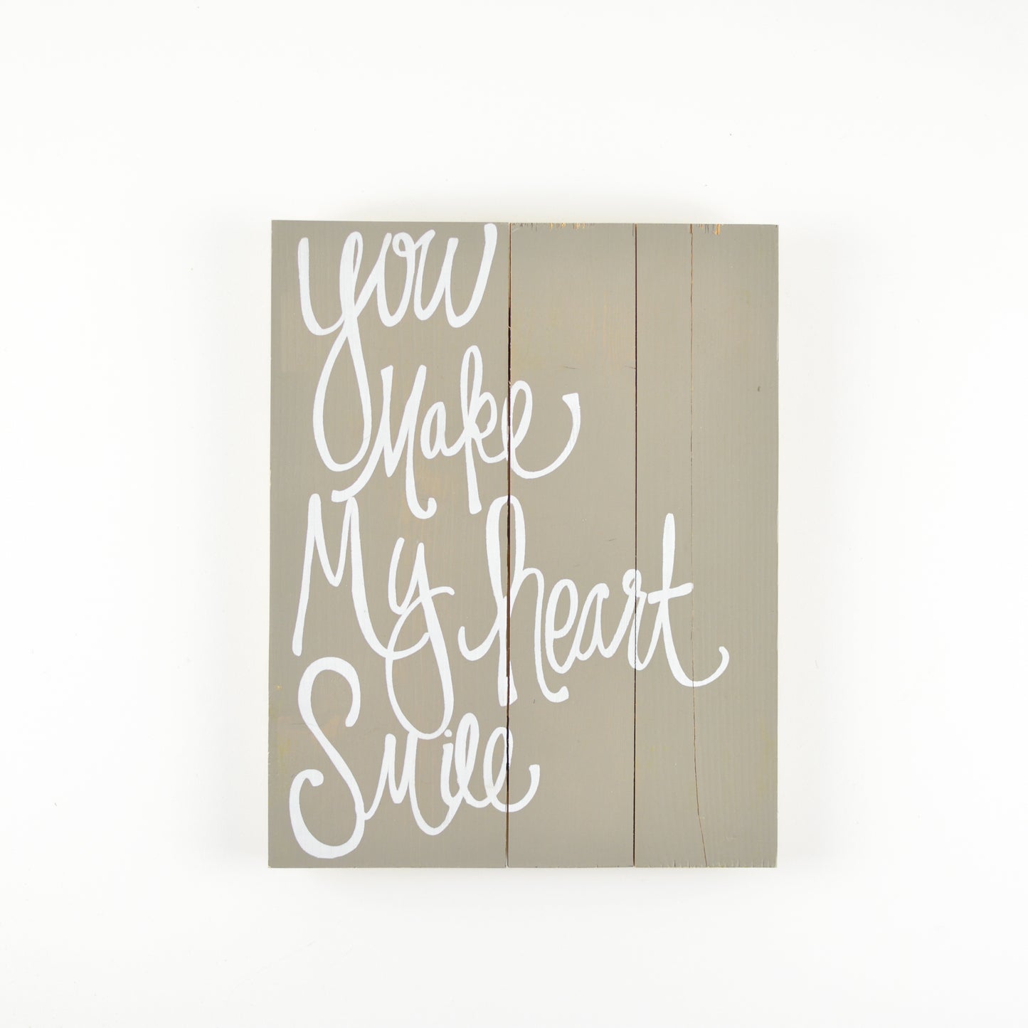 Wood Sign: You Make My Heart Smile - Hero Care Packages