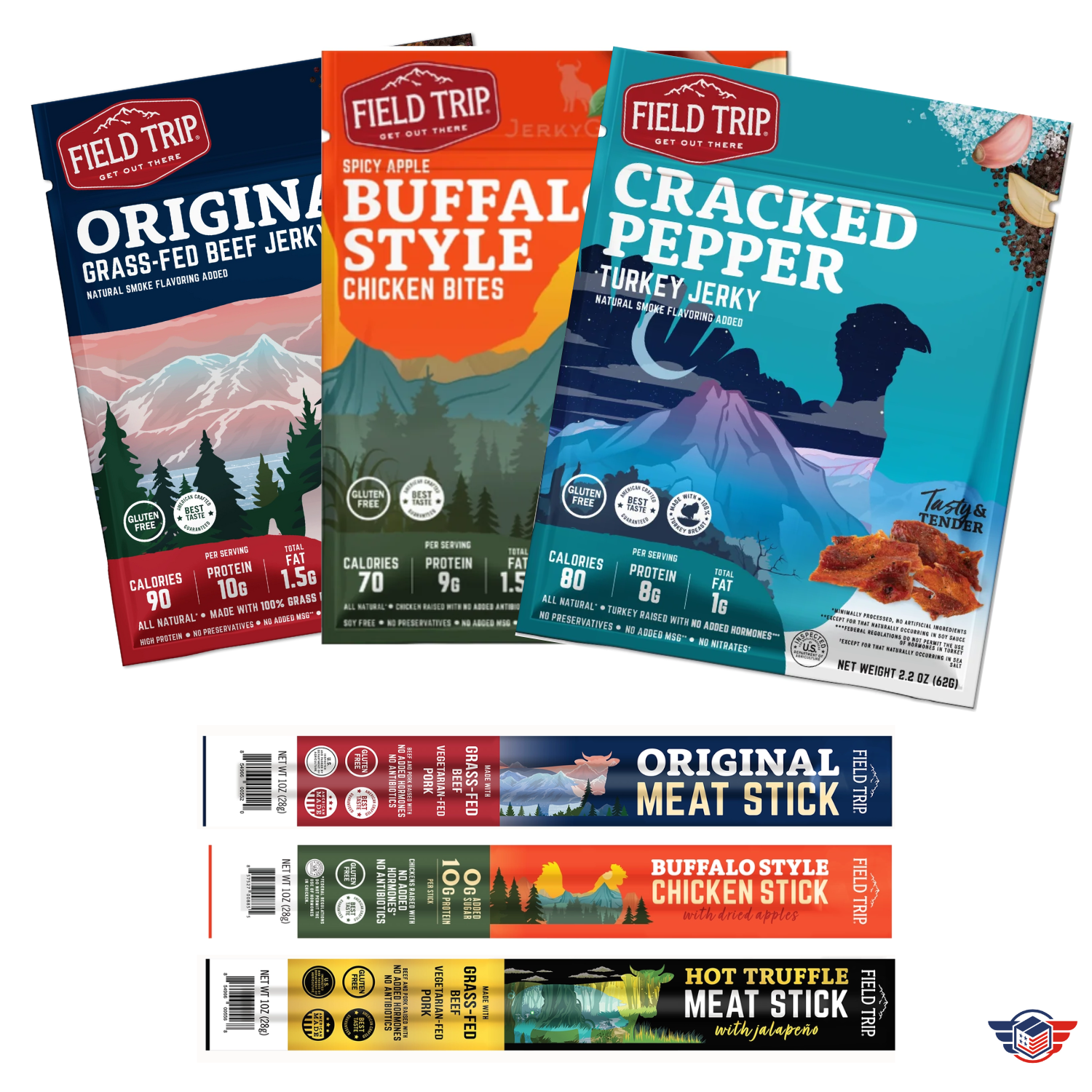 Jerky & Meat Sticks Bundle - Hero Care Packages