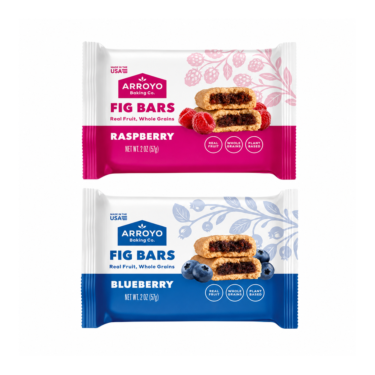 Arroyo Fig Bars Raspberry and Blueberry two pack