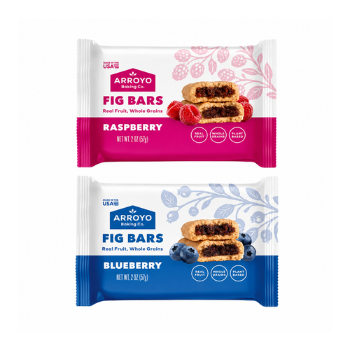 Arroyo Fig Bars Raspberry and Blueberry two pack
