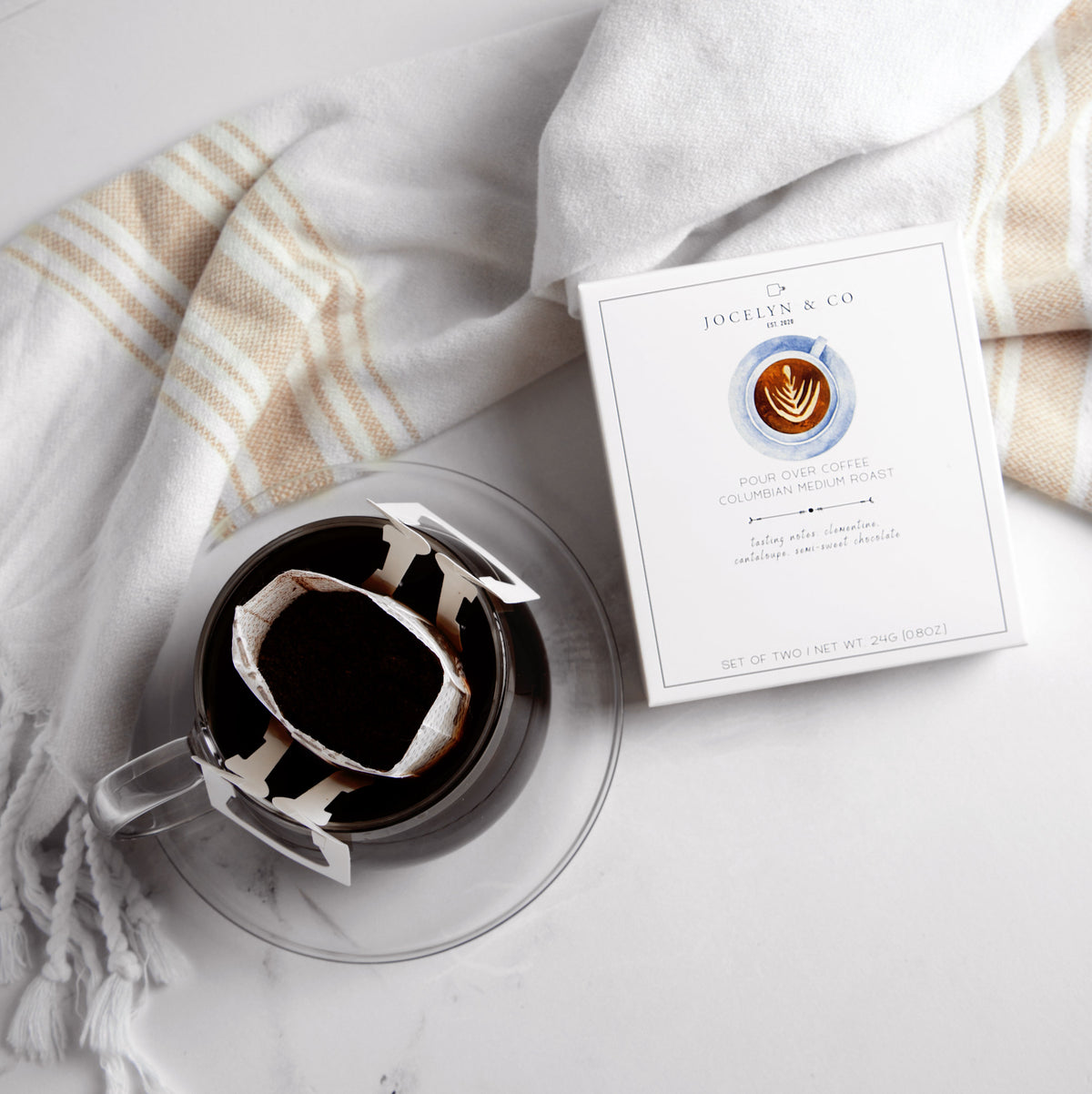 Jocelyn & Co. Pour Over Coffee Set of 2