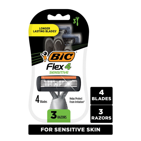 BIC Razors, Sensitive, Titanium (4)