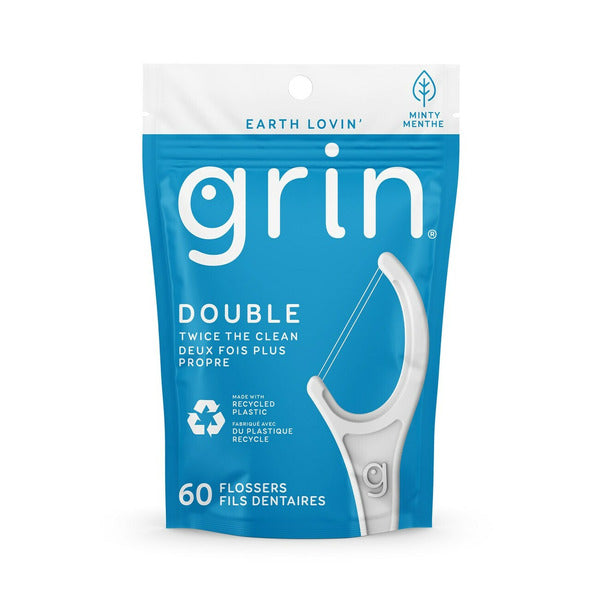 Grin Oral Care Mint Double Flossers