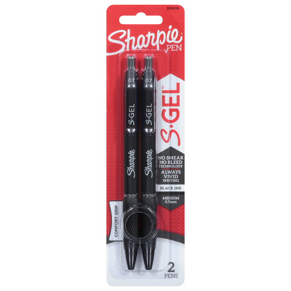 Sharpie Pens, Black Ink, Medium (0.7 mm)