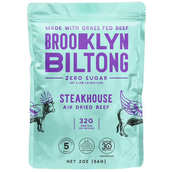 Brooklyn Biltong Premium Steakhouse Air Dried Beef, 2 oz