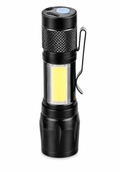 Compact rechargeable LED flashlight