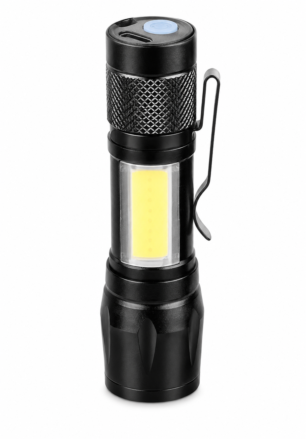 Compact rechargeable LED flashlight