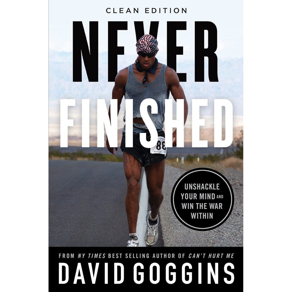 Never Finished by David Goggins English book cover