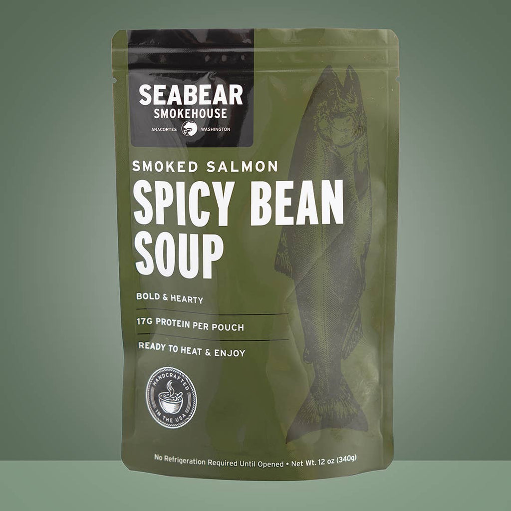 SeaBear Smokehouse Smoked Salmon Spicy Bean Soup pouch