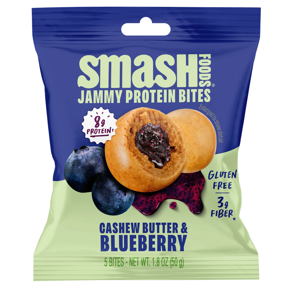 Smash Foods Cashew Butter and Blueberry Jammy Protein Bites