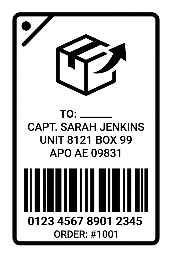 Prepaid Shipping Label for Assembly Kit